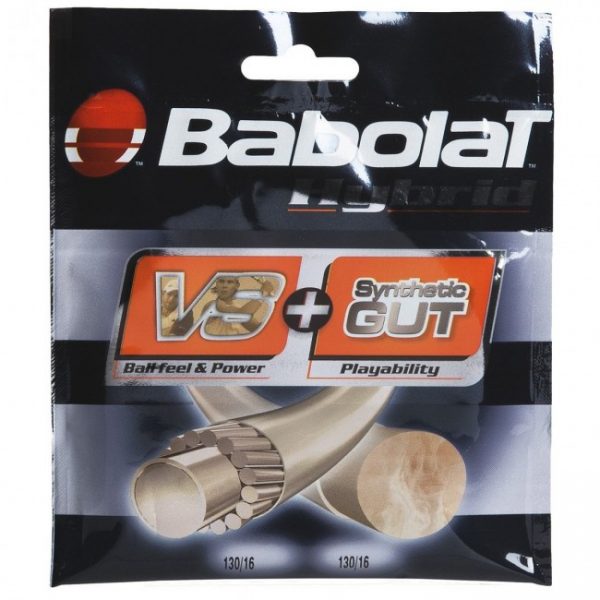 CORDA BABOLAT HYBRID VS SYNTHETIC GUT 1.30 SET Tn T nnis